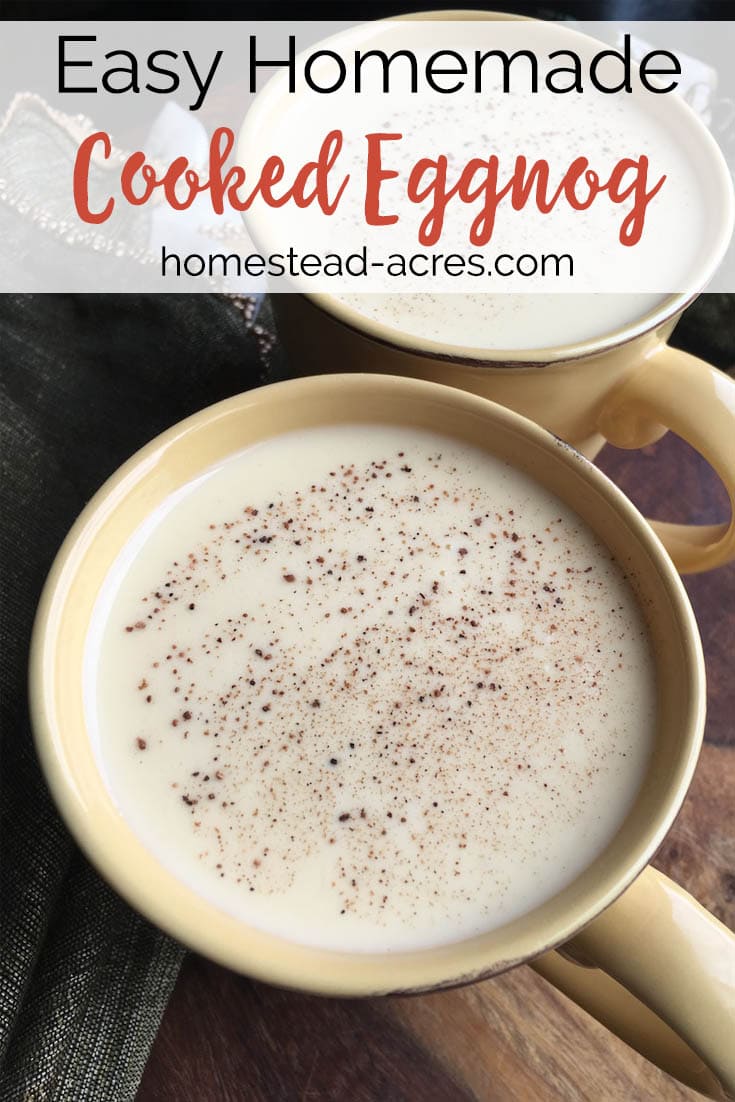 Creamy Cooked Eggnog