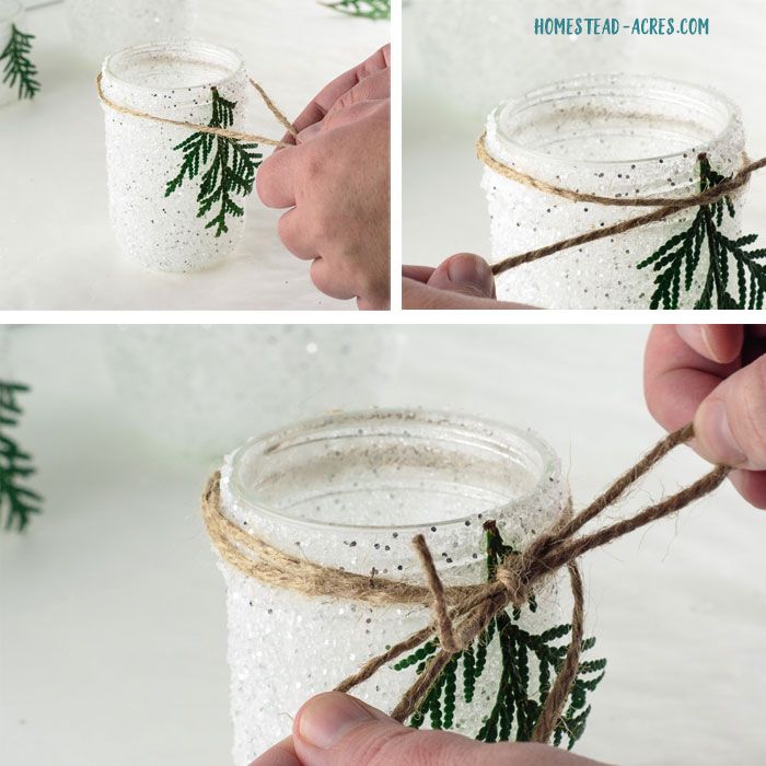 DIY Snowy Mason Jar Luminaries (Quick & Easy) Homestead