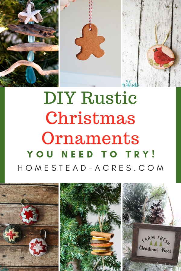 20+ DIY Rustic Christmas Ornaments (Frugal Crafts) Homestead Acres