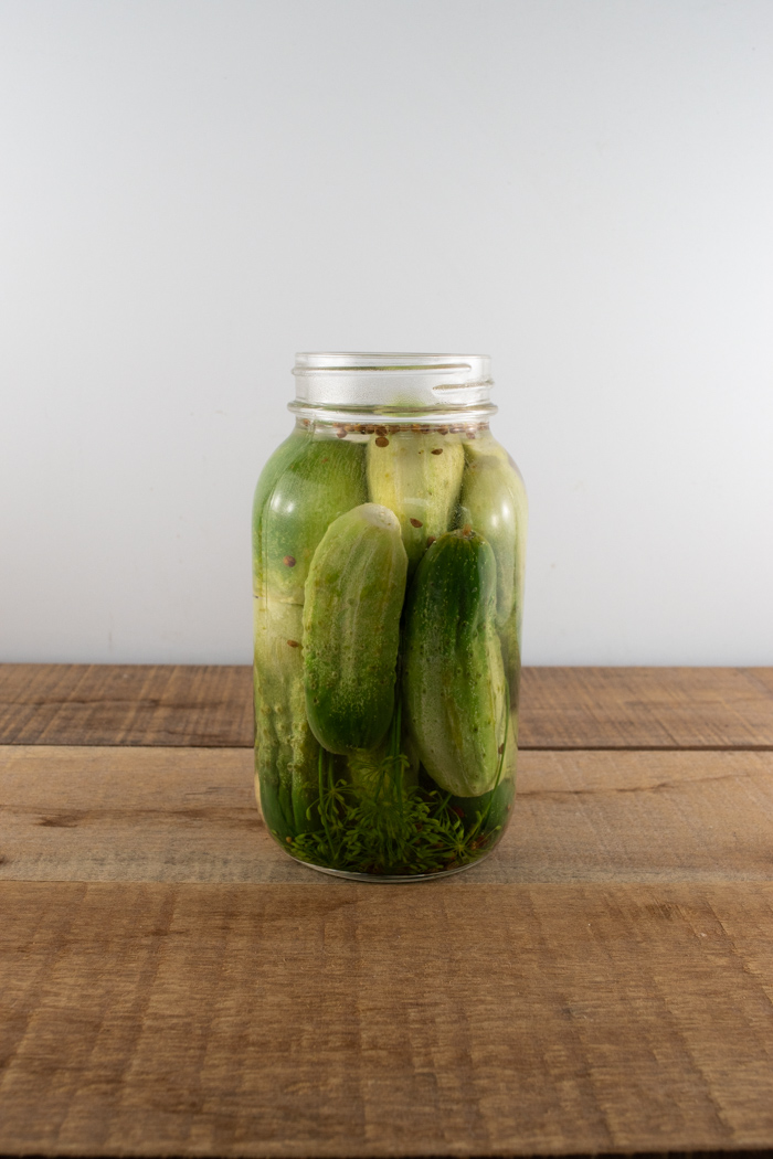 Homemade whole dill pickles